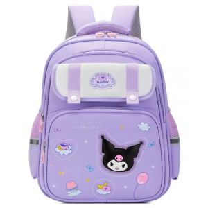 Kids School Bag for Girl Sanrio Kuromi Melody Large Capacity Student Waterproof Backpack Double-Deck