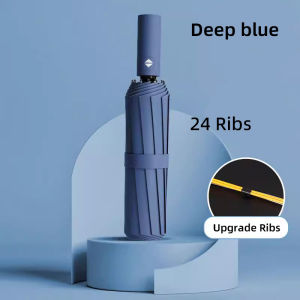 Automatic Umbrella  24 Ribs waterproof Windproof Folding Sunshade Anti-UV Sunscreen Large Umbrella