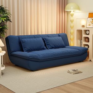 Milk velvet sailboat fabric sofa bed foldable modern living room small apartment simple new double sofa bed integrated dual use