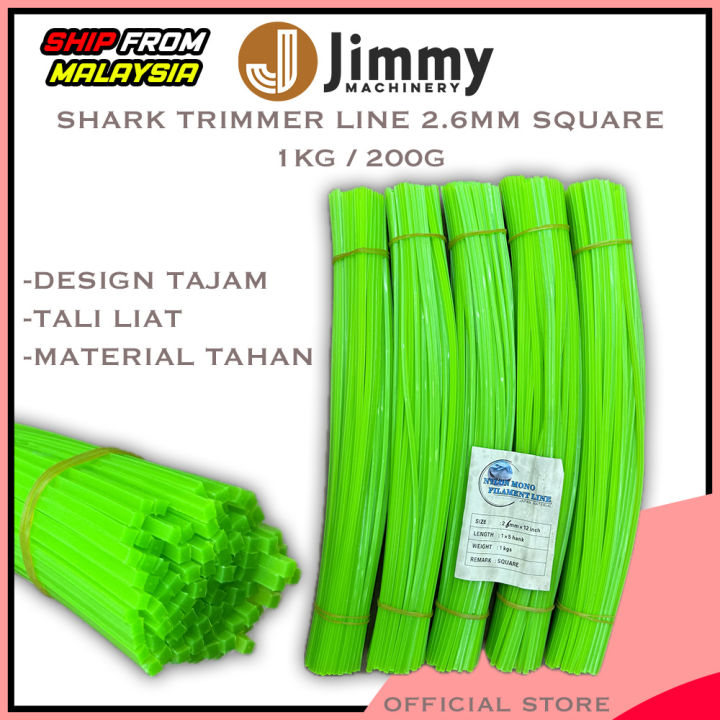 Green SQUARE NYLON 12inches GRASS TRIMMER LINE STRING 1KG
