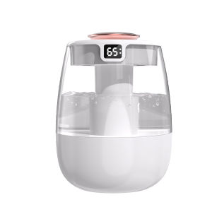 House Life Double Spray Humidifier 1L Capacity Ultra-Quiet with USB Humidity Digital Display for Car Office Home Room