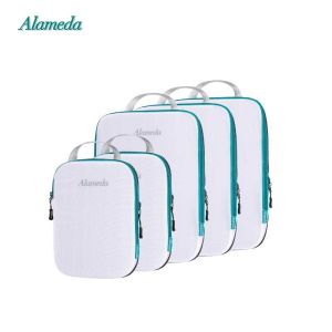 Compression Packing Cube Set for Hand Luggage Packing Cube Set 5 Pieces Set for Travel Compression Bags Organizer for Luggage and Backpack Travel Organizer with Laundry Bag for Backpack