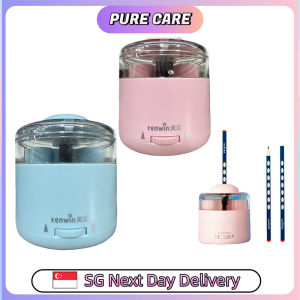 【Pure Care】 Tenwin Cat Paw Electric Pencil Sharpener | Dual Power | Tungsten Steel Blade