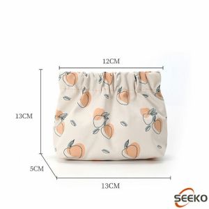 Seeko  Fashion Printed Lipstick Bag Storage Bag Keys Coins Makeup Bag Small Bag Carry-On Bag