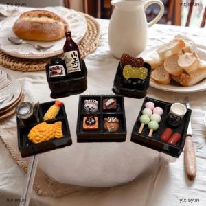 [COD] yixiayun Dollhouse Japanese Cuisine Food 5-Piece Set Miniatures Model Kitchen Accessories Kids Pretend Play Toys Ornament Model Set Gifts