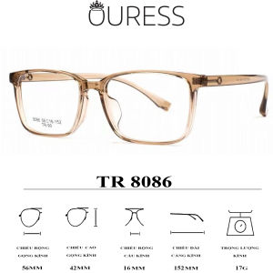 Gọng kính 8086 nhựa cao cấp siêu bền thời trang cá tính nam nữ OURESS