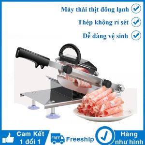 ( Chính Hãng ) Máy Thái Thịt Đông Lạnh Bằng Tay Để Bàn Dao Cắt Thịt Làm Bếp Đa Năng Chất Liệu Inox  Không Han Gỉ Dễ Vệ Sinh