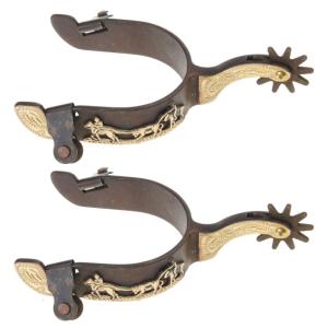 Mild Steel Horse Boot Spur Decoration Western Cowboy Horse Spur Competition Equipments for Men and Women Enduring