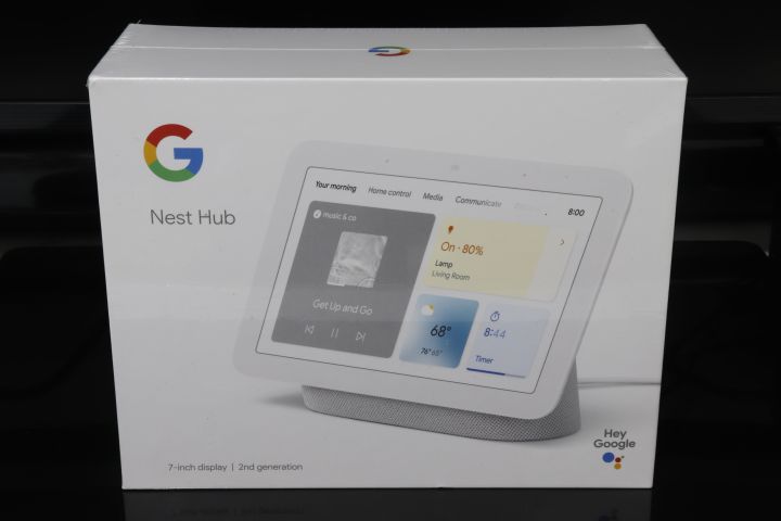 Google Nest Hub 2nd Gen - Google Assistant - 7 inch Display - Chalk ...