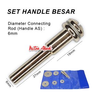 Set Mini Circular Saw Blades 22-44 mm with Handle Rod