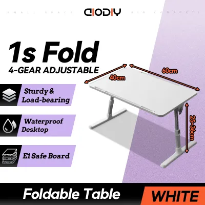 AIODIY Foldable Laptop table/mini Desk Study Table Height Adjustable Elevating table