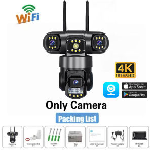 【BUY 1 TAKE 1】V380 PRO Triple Lens CCTV Camera With 4G SIM Card Outdoor No WiFi Needed Wireless Waterproof Surveillance Wifi Connect 360 Two-Way Audio Night Vision IP Security Cameras
