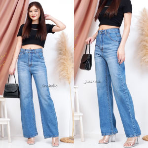 Celana Kulot Highwaist Jeans Wanita Panjang Tebal Premium Jinsholic Sachis