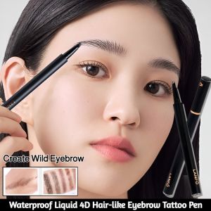 4 Points Eyebrows Pen 4D Hair-like Eyebrow Tattoo Pen Waterproof Fine Sketch Liquid Lazy 4D Imitation Ecological Eye Brow Pencil Eye Makeup