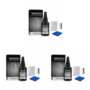 Car Glass Crack Repair Kit Windshield Repair Tool for Minor Cracks Small Chips and Surface Damage Portable DIY Auto Maintenance Accessory