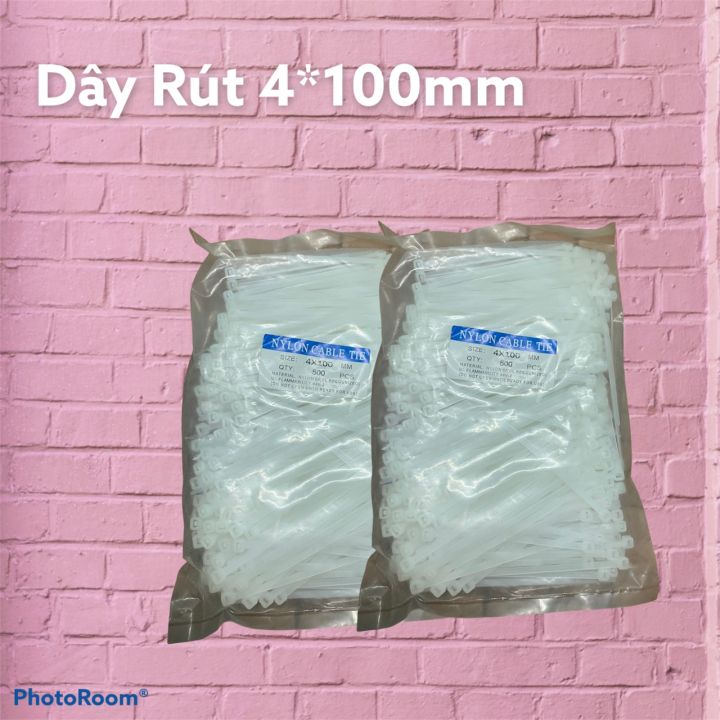 Dây rút nhựa 4*100mm ( ĐÓNG GÓI 1 BỊCH GỒM 500 SỢI DÂY RÚT ) | Lazada.vn