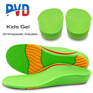 PVD 1Pair Childrens Arch Support Insoles for Flat Feet Childrens Orthotic Insoles PU Foam Cushioning Insoles for Plantar Fasciitis Heel Pain Relief