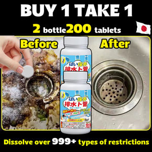 💥BUY 1 TAKE 1💥 100 PCS/btltoilet clogged remover instant unclog Sink/Toilet Fast Dissolve Clogs Instant Toilet Unclogger Odorless Powerful Decontamination Ability Local Delivery! Toilet Cleaner Tablet Toilet Cleaner Powder clogged remover drainage sink