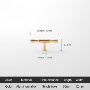 Tay nắm tủ Hiện đại tối giản Nordic tủ quần áo cửa xử lý Rắn vàng xử lý giày tủ quần áo kéo ngăn kéo knobs Tay cầm tủ áo