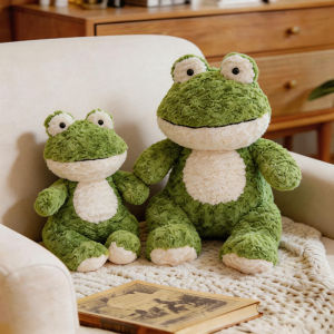 Cartoon Frog Plush Toy Soft Stuffed Animal Kawaii Big Eyes Anime Doll Baby Hug Pillow Children Boy Birthday Gifts 45/60cm h260819
