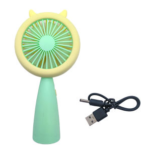Avvic Kipas Angin Lampu LED HQ66-17 Mini Portable Handheld Fan LED Light USB Rechargeable