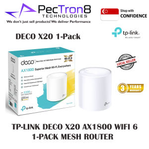 TP-LINK DECO X20 AX1800 High-Speed Wireless Mesh Router 1-Pack