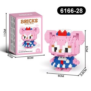 3D DIY Bricks Mini Toys Model Kartun Building Blok Nano Block Kartun Mainan Balok Susun