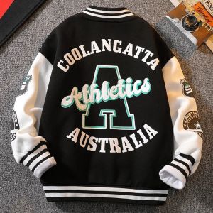 Jaket Basebal Anak Pria/Jaket Varsity Anak Forever