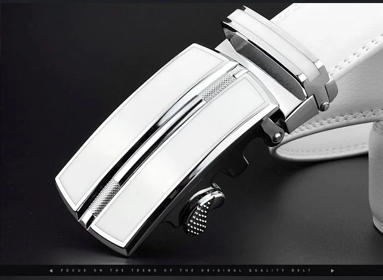 CEXIKA White Plus Size LONG Men Leather Belt 130 140 150 160cm