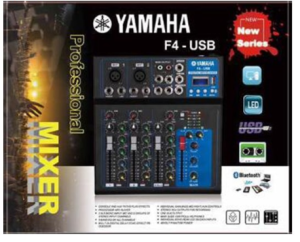 Yamaha F4-USB 4 Channel Mixer W/Bluetooth