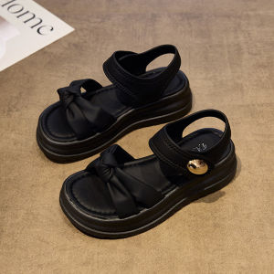 [Free Shipping] WomenS Thick-Soled Sandals Summer 2026 New Style Open-Toe Platform Sandals With Velcro Straps Perfect For The Beach And To Pair With Dresses