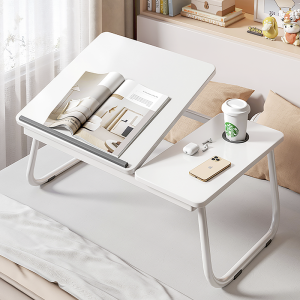 Bàn học gấp gọn IGA tùy chỉnh góc nghiêng giảm đau lưng mỏi mắt - GM55