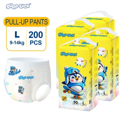 【BUY 2 TAKE 2】SURPLUCKY 200PCS Diaper Pull Up Pants Newborn S M L XL XXL quick dry Breathable magic Tape