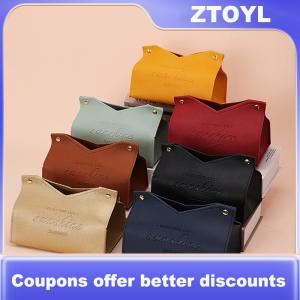 【ZTOYL】 Internet Celebrity Paper Box Creative Paper Tissue Box Living Room Light Luxury High-end Napkin Box Living Room Hotel Bedroom