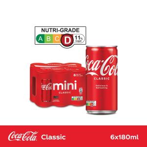 Coca-Cola Classic Mini Cans (6 X 180ML) Pack