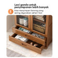 Rak 5 Susun Dengan Pintu  Rak buku Serbaguna Tertutup Rak Buku Susun Rak Buku Serbaguna Murah. 