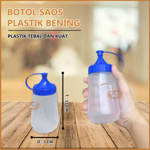 BOTOL KECAP - Botol Saos Plastik / Botol Saus Estetik / Tempat Sambal