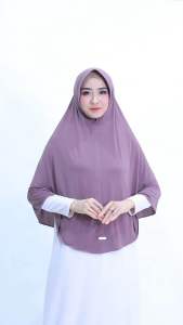 Marzia Hijab Wanita Khimar Pad Jersey Qisya XL