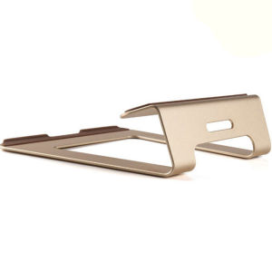 Zeallion Aluminum Alloy Laptop Cooling Stand Ergonomic 18 Degree Angle Holder Support 11-17 inch Notebook Design for Macbook