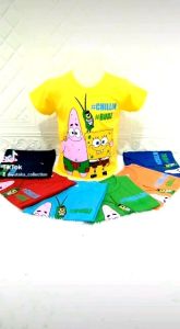 KAOS ANAK LAKI-LAKI SPONGEBOB USIA 1-10 TAHUN // BAJU ANAK COWOK