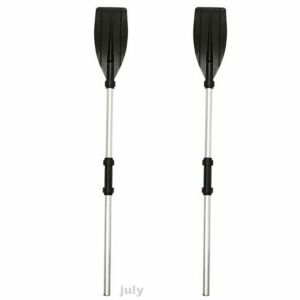 FISHERMAN 2 PCS/Set Adjustable Assemblable Solid Aluminum Alloy Kayak Paddle Detachable Float Afloat Oars Fitting Boat Rafting Paddle Canoe Paddle Surfboard Paddle Oar Boating Accessories Floating Device Kayak Boat For Adjustable