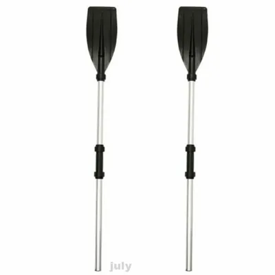 FISHERMAN 2 PCS/Set Adjustable Assemblable Solid Aluminum Alloy Kayak Paddle Detachable Float Afloat Oars Fitting Boat Rafting Paddle Canoe Paddle Surfboard Paddle Oar Boating Accessories Floating Device Kayak Boat For Adjustable