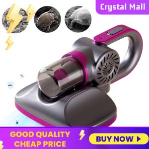 COD [Free Shipping] Mini Handheld Vacuum Cleaner 85000Pa Strong Suction UVC Mite Killer for Home Car Bed Cleaning Cordless Portable
