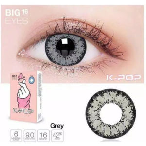 Softlens X2 Kpop Grey Normal dan Minus + Lenscase / Softlens Kpop Minus / Softlens X2 Minus