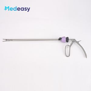 Laparoscopic ligation clip holder polymer clip applicator laparoscopic instruments with bendable forceps
