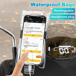 Cycling Motorcycle Rainproof Phone Pouch High Sensitivity Transparent Cellphone Cover Bag for Iphone Samsung Waterproof Covers