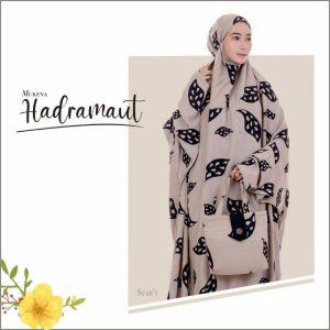 Mukena Hadramaut Polos Terusan Jumbo