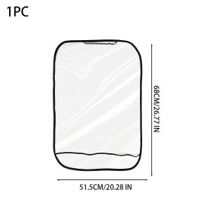 Universal Car Seat Back Anti Kick Protector Cover Transparent Rear Seat Protective Bag for Children & Pets Anti-Dirty Car Seat Waterproof Dustproof Cover