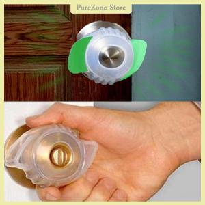 [PureZone] ที่ครอบกันฝุ่นลูกบิดประตูเรืองแสงใหม่มือจับประตูที่กั้นกันชน