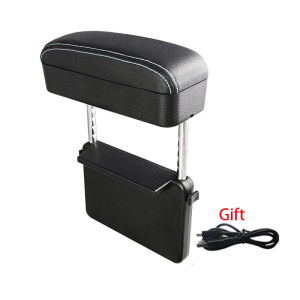 Car Accessories Car Armrest Box with Wireless Charge Adjustable Elbow Support Seat Gap Organizer